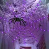 لوازم الحفلات الأخرى لحفلات العنكبوت على شبكة الإنترنت LED LED Halloween Decoration Halloween Party Indoor Outdoor Garden Yard Decer Diameter 1.2M Spider Web Light 230906