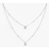 JOY TRILOGY necklace for woman designer 925 silver material will never fade Inlaid with natural crystal fashion classic style Never fade premium gifts 024
