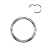 Labret Lip Piercing Jewelry 50Pcslot G23 Septum Rings Open Small Nose Earrings For Women Men Clip On Ring Body Hoops 230906