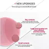 Rengöringsverktygstillbehör Mini Ultraljud Rengöring Brush Silikon Electric Sonic Face Skin Washing Massager USB Laddningsbar Blackhead Remover 230907