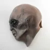 Maschere per feste Area 51 Maschera per testa aliena Fantastico costume extraterrestre realistico Copricapo Festa di carnevale di Halloween Vestirsi Maschera in lattice cosplay x0907