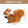 Garden Decorations Outdoor Statues Squirrel Decor Adorable Ornament Accessories Animal Sculpture Model Desktop Polyethylene Craft