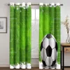 Cortina futebol s esporte estrela de futebol 3d cortinas para sala estar quarto decoração janela cozinha crianças