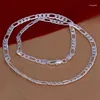 Chains Wholesale High Quality Mens 6MM Flat Chain 925 Sterling Silver Necklace Fine Jewelry Women Men Solid Wedding Gift