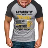 Herren T-Shirts Polyester Spandex Top Herren Sommermode Casual Fasten 3D Digital Back Tall Dark Transferpapier für