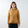 2024 Lu Lu Womens Yoga Short Thin Down Jacket Opfit Solice Color Coat Sports Winter Outwear 13Colors