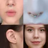 Labret lèvres Piercing bijoux 12 pièces acier Septum Clicker cerceau nez anneau oreille Tragus Cartilage Zircon Daith Helix boucle d'oreille corps 230906