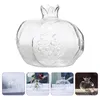 Vases Vase en verre de grenade Table délicate fleur hydroponique bouteille blanc décor à la maison