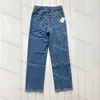 Mulheres jeans cintura alta designer em linha reta através de calças largas mostrar mulheres finas calças casuais tamanho S-2XL