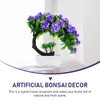 Decoratieve bloemen Kunstmatige ingemaakte nepbloem Ornament Desktop Versieren Buitenplanten Bonsai Boom Plastic Kantoor