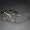 Montature per occhiali da sole MM Montature per occhiali in puro titanio Montature per occhiali da vista per donna Miopia per uomo Marchio di design vintage giapponese
