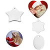 DHL Christmas Sublimation Ceramic Pendant Decoration Ceramics Arts and Crafts Ornament Nyår 2024 Partihandel