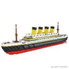 Blocs 3800 pièces blocs Titanic navire modèle bateau modèle bricolage assembler des blocs de construction classique brique jouets cadeau d'anniversaire pour les enfants R230907