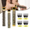 Elektriska rakare T9 USB Hårklippmaskin Uppladdningsbar Clipper Man Shaver Trimmer för män Barber Professional Beard 230906