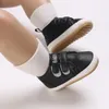 First Walkers 0-18M Born Infant Baby Boy Girl Shoes Rubber Base Anti Slip Casual Pu Leather Non-Slip Toddler