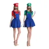 Costume cosplay di gioco anime deluxe per i fan di Mario Perfetto per Halloween e spettacoli teatrali