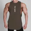 Men's Polos Summer T-shirt Bodybuilding Muscle Tank O-neck Solid Color Casual Sports Sleeveless Shirt Male Workout Fitness Tops