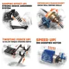 ElectricRc Araba 1 16 Ölçekli Büyük RC 50kmh Yüksek Hızlı RC Yetişkinler ve Çocuklar İçin Oyuncaklar Uzaktan Kumanda Araba 24G 4WD Yol Monster Kamyonu 230906