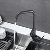 Grifos de cocina Grifo Fregadero doméstico Temperatura inteligente Pantalla digital Orificio único y rotación en frío Grifo de agua antisalpicaduras