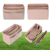 Popular Women039s Makeup Organizer Felt Cloth Insert Bag Multifunctional Travel Cosmetic Bag Girl Storage Toiletry Liner B4426366