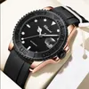 Zegarek na rękę chenxi zegarek mody sportowy rotacja ramki zegarki wodoodporne silikonowe automatyczne mechaniczne montre homme