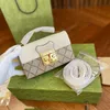 22SS Fashion Handbag Designer Classic Print Totes Women Paklock Tote Bags Leather Canvas Handväskor Nya Mini Bag Chain Bags 20 15CM304Y