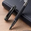 Fountain Pens Lt Hongdian 6013 Black Metal Fountain Pen Black Men's Business EF/ F/ Curved Nib Rotating Pen Cap Office Gift Ink Pen 230906