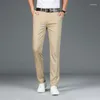 Męskie spodnie Summer Cienal Casual Men Prosto czarne Khaki Kit biznesowy