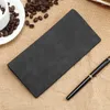 Wallets Men's Wallet Thin Slim Purse Soft Natural Leather Long Male Clutch Mens Coin Hand Business