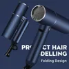 Hair Dryers Folding Hair Dryer with High Power Fast Drying Blue Light Ion Silence Convenient Travel Hair Dryer for Home Use 230907