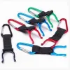 Fashion Creative Metal & Ribbon Locking Carabiner Clip Water Bottle Buckle Holder Camping Snap hook clip-on Wholesale 0907