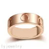 Luxury Love Ring Wedding Band Woman Plated Gold Rings Silver Rose Gold Color Par 4mm Engagements Rings Simple No Fade Modern fashionabla smycken