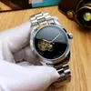 Zegarek na ręce luksusowe męskie zegarki Diamond Top Designer Mechanical Automatic Ruch zegarowy Zespół ze stali nierdzewnej Zespół Złot Gold Watch Birthday Christmas GI