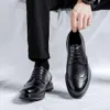 Brock Style britannique costume chaussures en cuir marron pour hommes tenue d'affaires décontractée chaussures de marié de mariage hommes femmes Sports de plein air baskets de course C