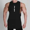 Men's Polos Summer T-shirt Bodybuilding Muscle Tank O-neck Solid Color Casual Sports Sleeveless Shirt Male Workout Fitness Tops