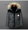 Down Women's and Men's Medium Length Winter New Canadian Style Overcame Lovers's Working Clothes Thick Goose Down Jacket Men Clothing