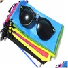 Packing Bags Wholesale High Quality Sunglasses Bag Sunglass Storage Pouch With Rope For Cell Phone Watches Jewelry Drop Delivery Off Otyaz