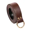 Bälten Retro Style Pu Leather Belt justerbar DIY Medieval Knight midjespänne för festklädning Stage Props unisex