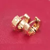 Small stud earrings fashion hoop love earing trendy famous silver gold color crystal orecchini exquisite leisure luxury earring formal luxurious jewelry