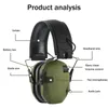 Ställ in utomhussportelektronisk skytte öronmuffjakt hörlurar Taktiskt hörselskydd för headsetbuller