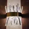 Wall Lamps Crystal Light Fixture Bedroom Beside Gold AC 90-260V Bathroom Stainless Steel Led Sconce