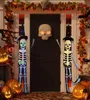 Autres fournitures de fête d'événement Halloween LED Glow Skull Flag Clignotant Light Dress Up Patio Garden Yard Ornement Maison Hantée Décoration de fête 230906