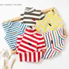 Hoodies Sweatshirts 2023 Spring Autumn Winter 2 3 4 6 8 10 Years Cartoon High Neck Pullover Basic Turtleneck Striped Soft T Shirt For Kids Baby Boy 230906