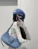 Evening Bags Korean Version Of Ye Shuhua's Same Underarm Hobo Brocle Single Shoulder Women's Backpack For Commuting Spicy Girls Portable