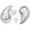 Hoop oorbellen voor vrouwen traan oorbellen 925 Sterling zilveren post grote druppel oorbellen GOUD VERPLICHTEN WATERDROP OORDRACHTEN Trendy sieraden voor vrouwen