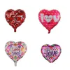 Party Favor 18 Zoll herzförmige Luftballons Valentinstag Ich liebe dich Aluminiumfolie Helium Dekoration Ballon RRE15282 Drop Lieferung H Dhbfn