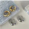 high quality earrings simple one circle gold silver classic fashion jewelry with 18K Gold Multiple Colors earring Luxury designer for women gift for any occasion