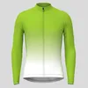 Vestes de course Polka Dot Dégradé Hommes Cyclisme Jersey Manches Longues Tops Vélo VTT Descente Chemise Route Vélo Équipe Vêtements De Sport D'été