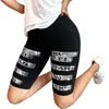 Vrouwen leggings zomer diamant korte mode sportshorts vrouwen sexy glanzende legging panty strass slanke broek streetwear