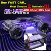 ElectricRC Car 4WD RC CAR 4x4 Off Road Drift Racing 50 eller 80kmh Super Brushless High Speed ​​Radio Waterproof Truck Remote Control Toy Kids 230906